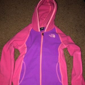 North face zip up hoodie